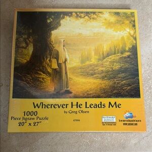 Puzzle wherever he leads me by Greg Olsen 1000 pieces 20“ x 27“. 47096.